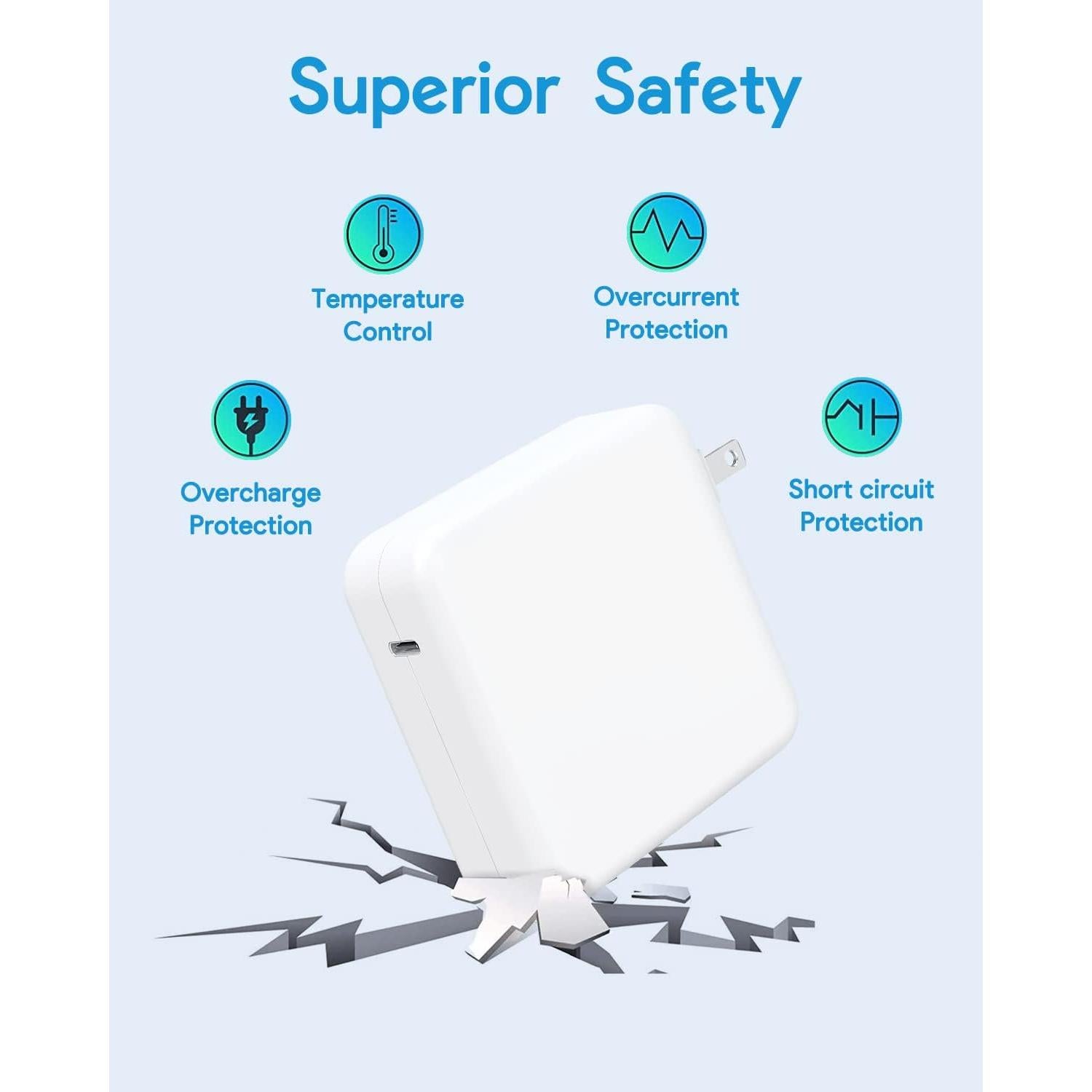 Cargador HuanXiLu 67W USB-C para MacBook Pro/Air 13/14"