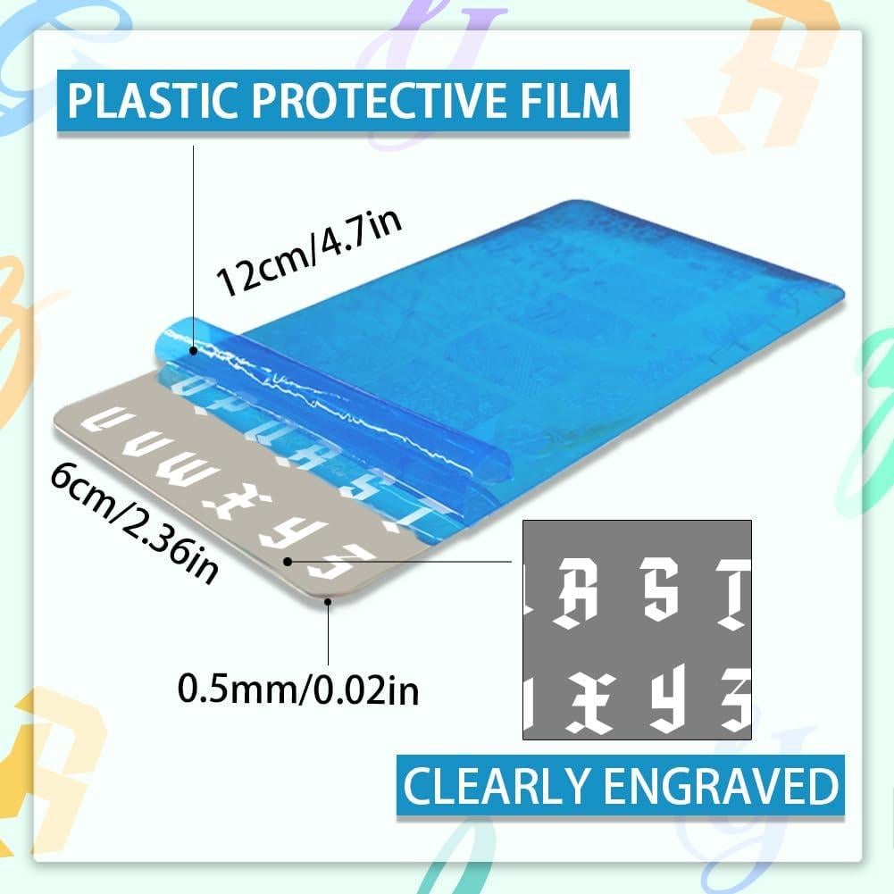 Placas de Estampado de Uñas PH PandaHall 3PCS 12x6 cm