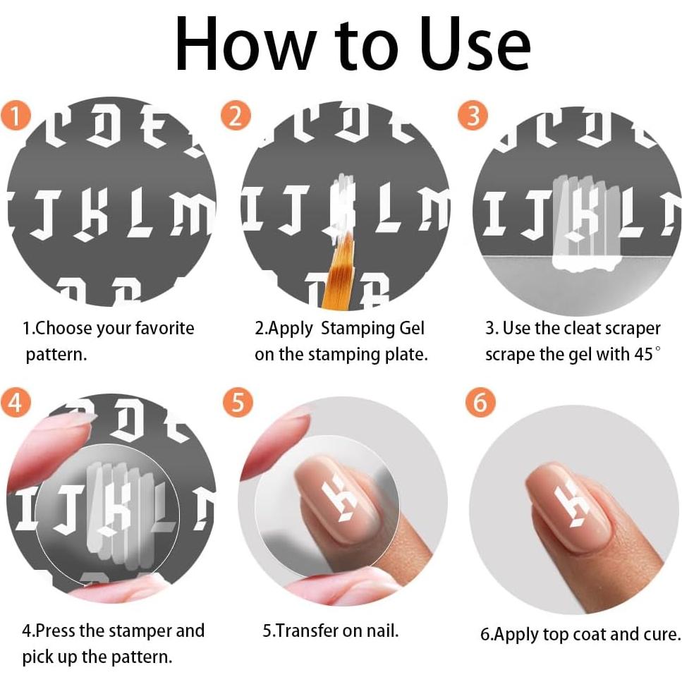 Placas de Estampado de Uñas PH PandaHall 3PCS 12x6 cm