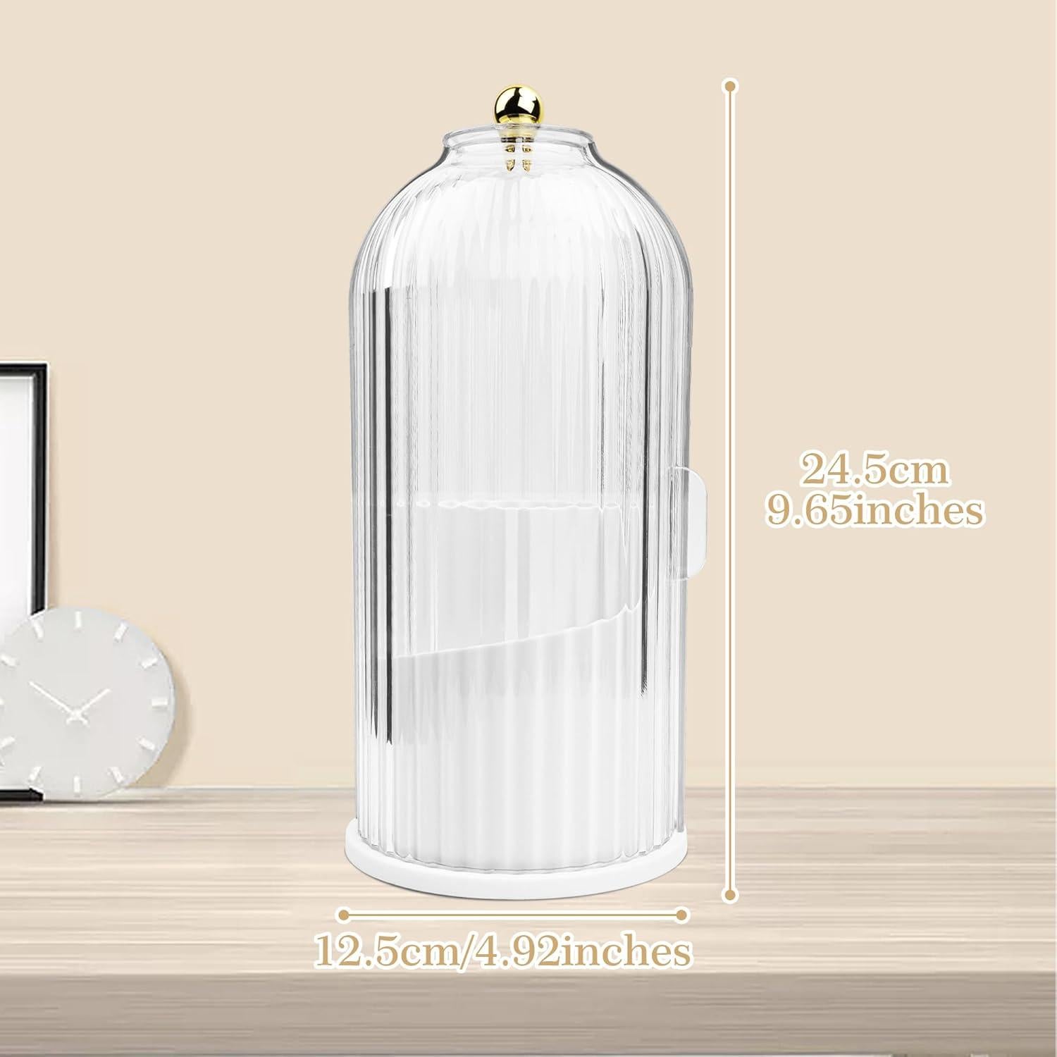 Organizador de Brochas de Maquillaje Ezebesta Blanco 360°