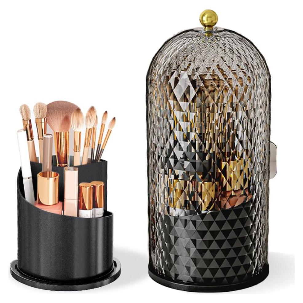 Soporte Organizador para Brochas de Maquillaje JIANGLAI Negro