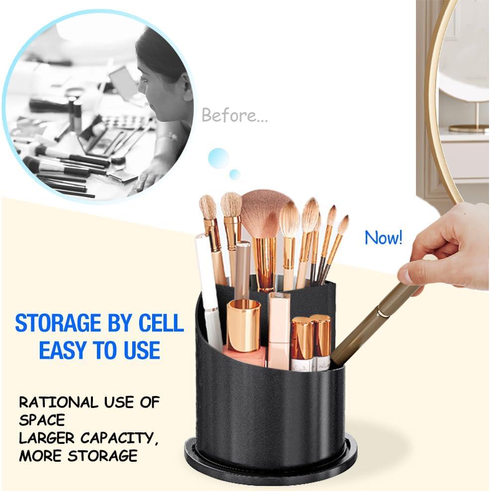 Soporte Organizador para Brochas de Maquillaje JIANGLAI Negro
