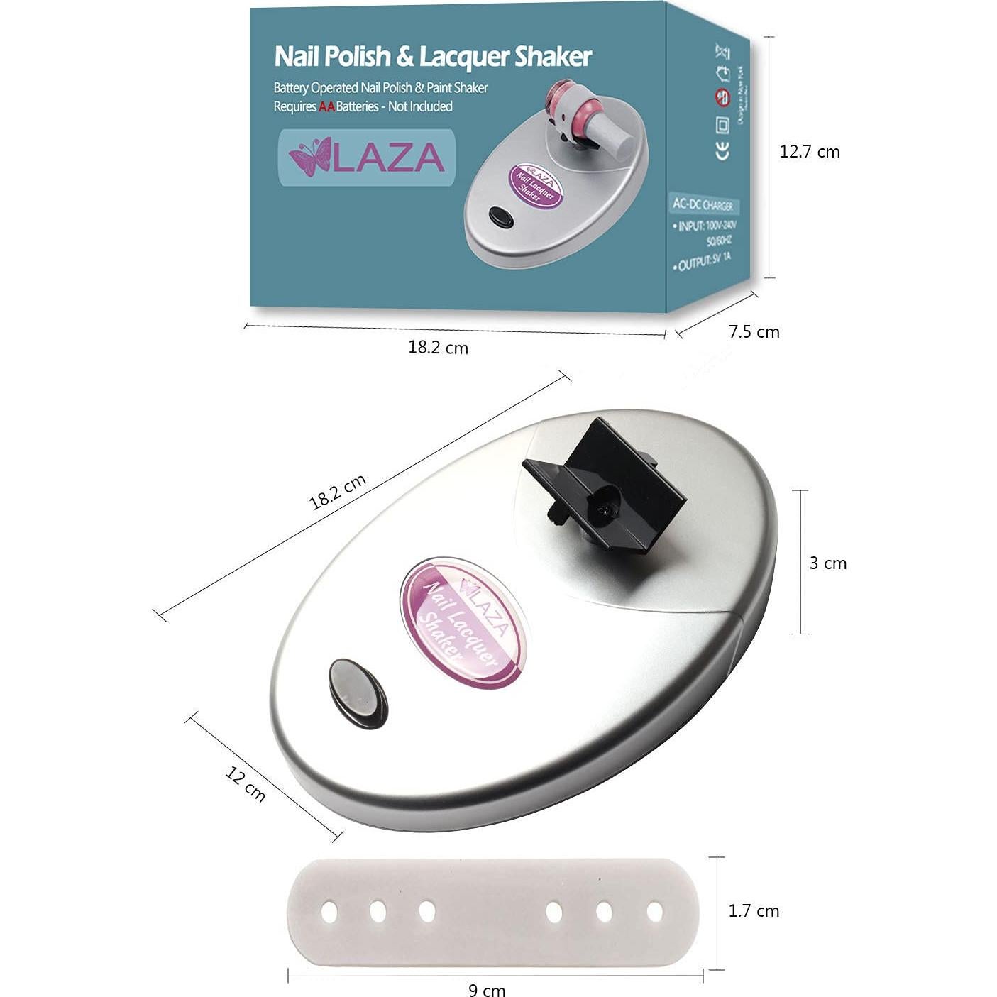 Mezclador de Laca de Uñas Laza Plata Ajustable 12.5x18.5cm