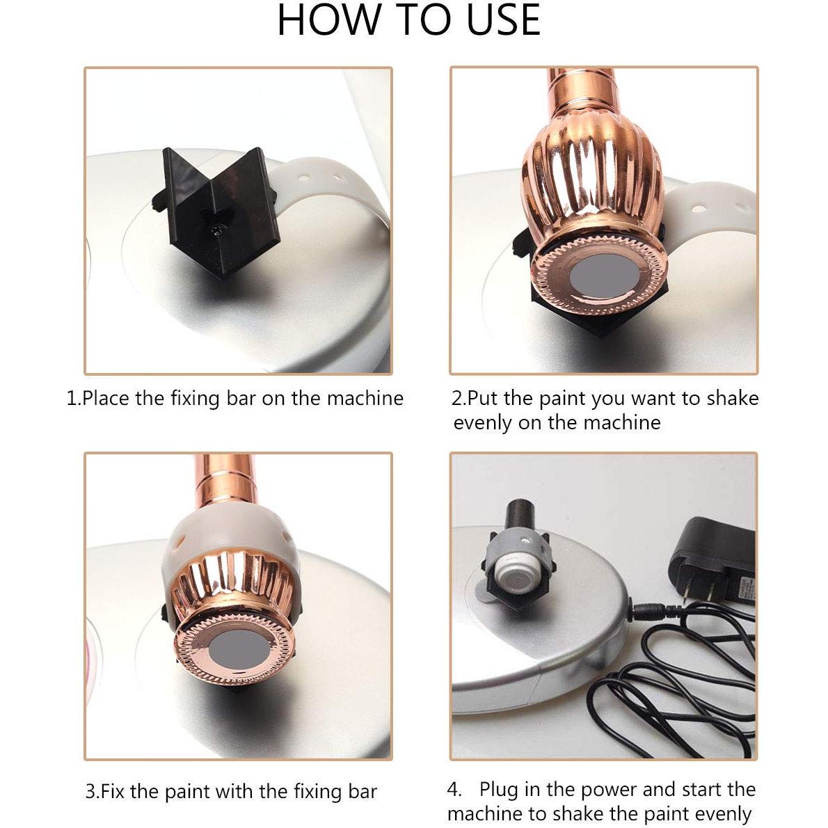 Mezclador de Laca de Uñas Laza Plata Ajustable 12.5x18.5cm