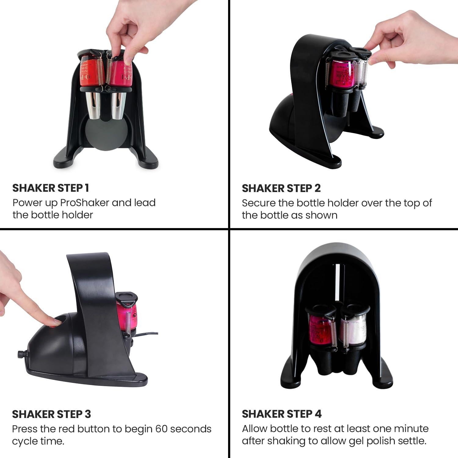 Mezclador de Esmalte ProShaker Duo - Mezcla 2 Botellas Silencioso