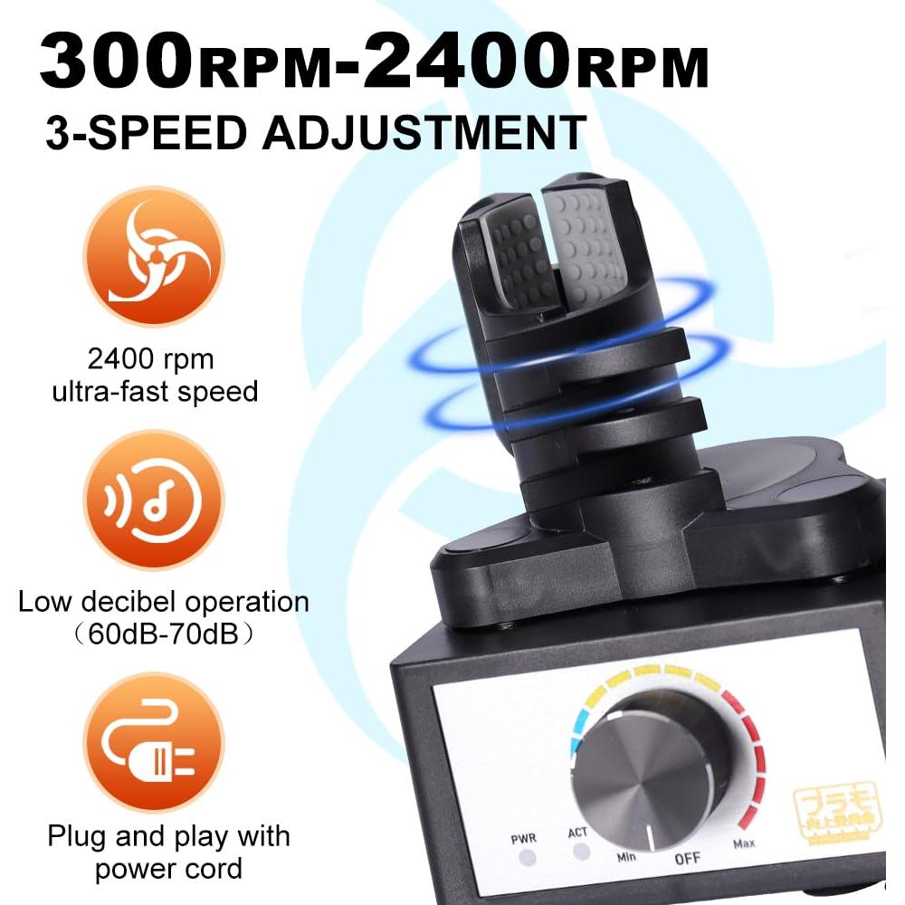 Mini Mezclador Vortex YUTO PMKJ020, 300-2400rpm, 10-100ml