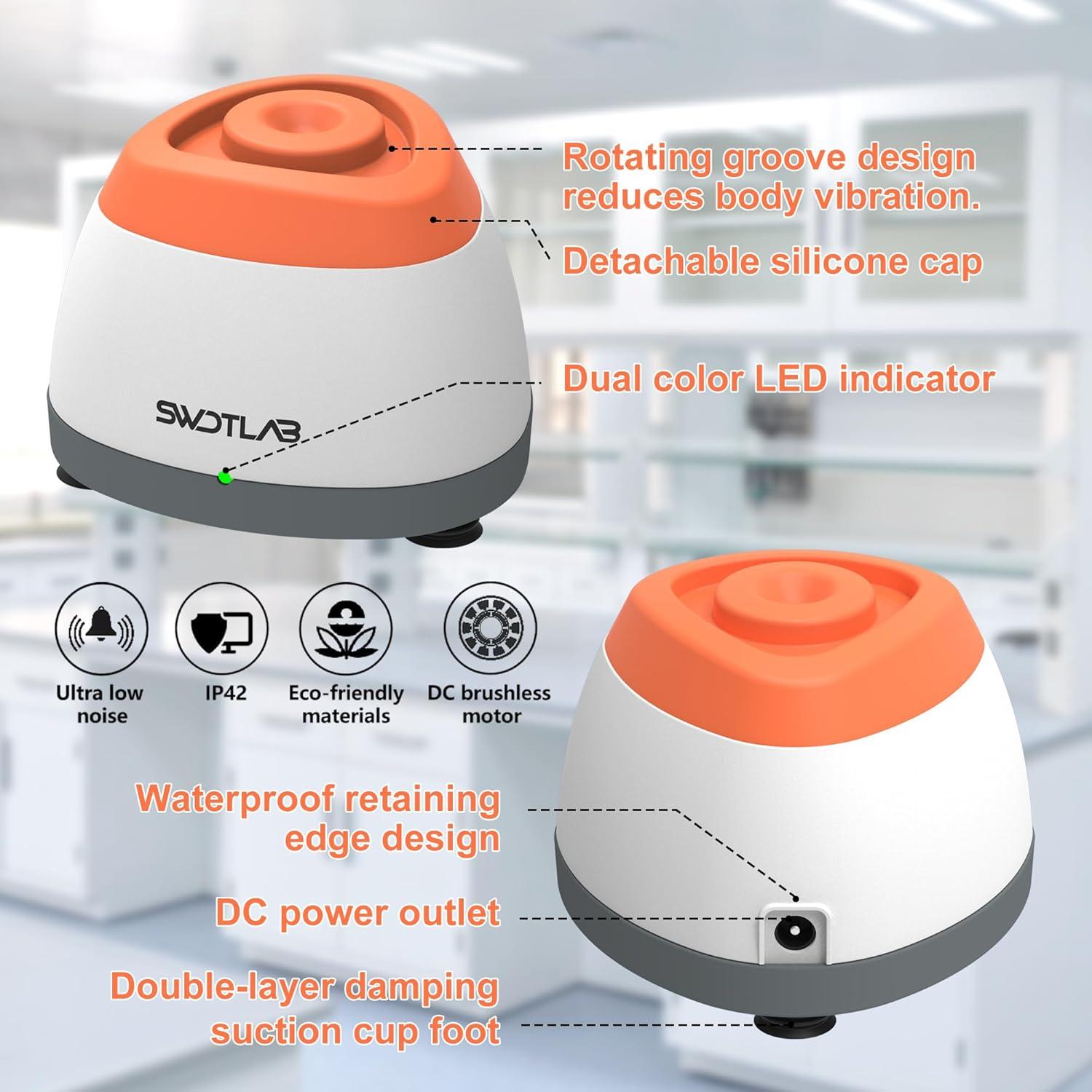 Mini Mezclador Vortex SWDTLAB 3500rpm para Pinturas y Esmaltes