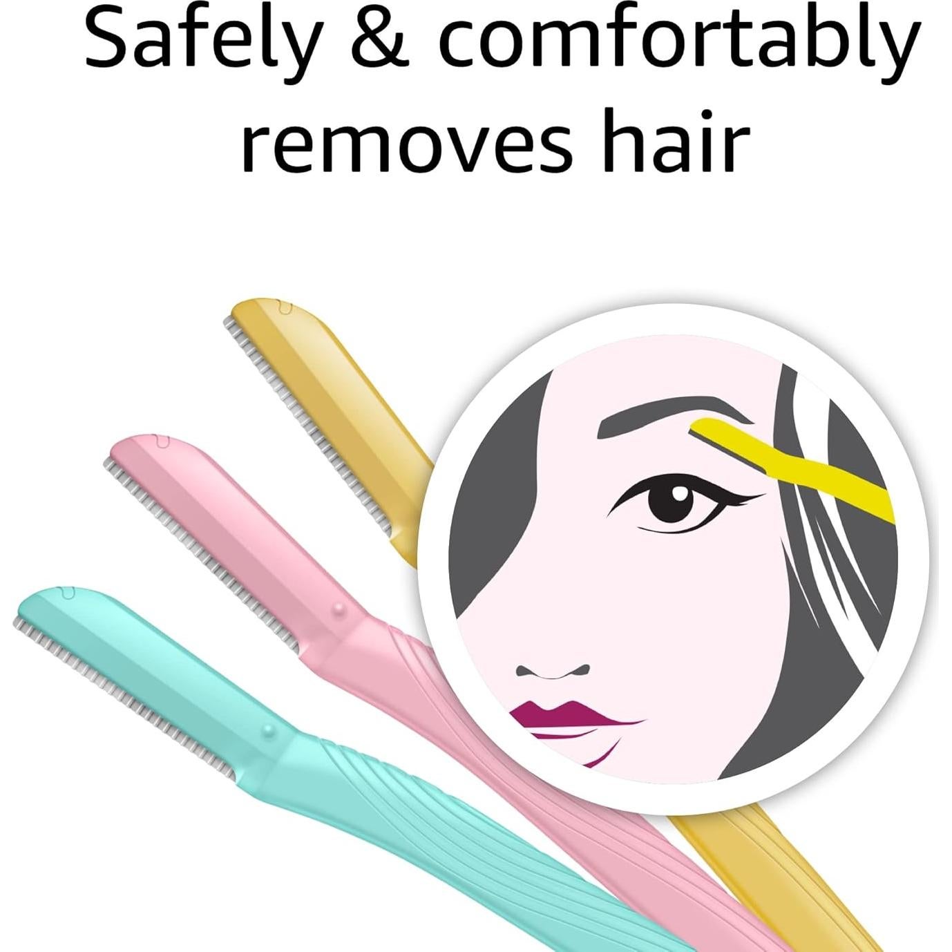 Afeitadora Dermaplane Amazon Basics Multicolor 3 Unidades