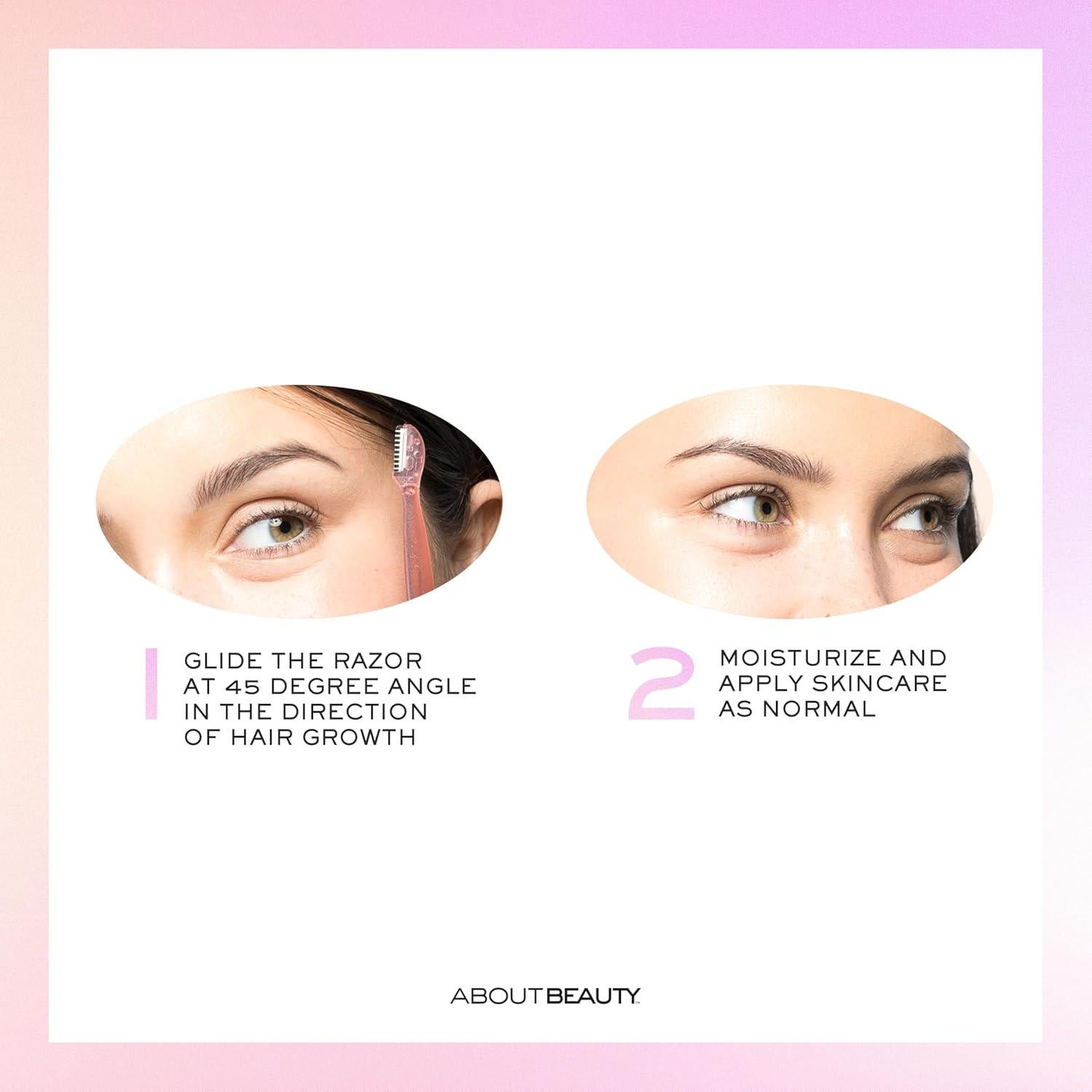 Afeitadora Facial Acerca de la Cara - 3 Piezas, Exfoliación Suave