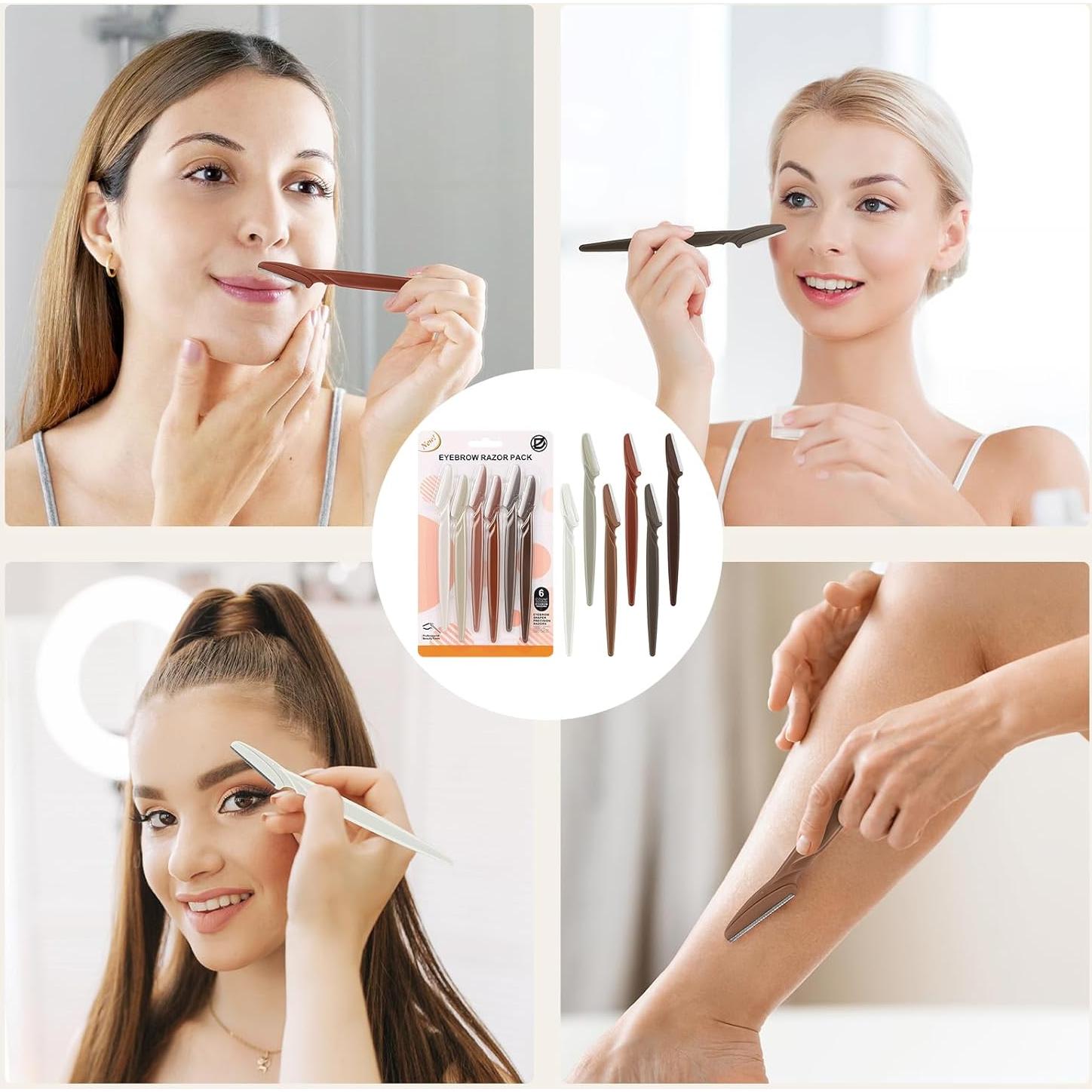 Cuchillas Dermaplane D para Mujeres - 6 Piezas - Afeitadora Facial