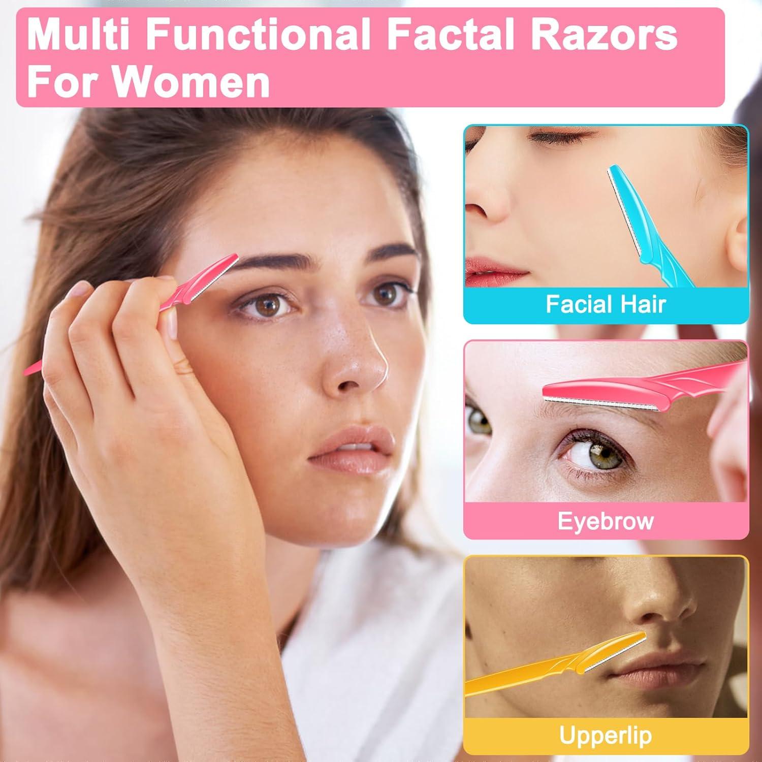 Set de 66 Cuchillas Dermaplane NICEMOVIC para Cejas y Cara