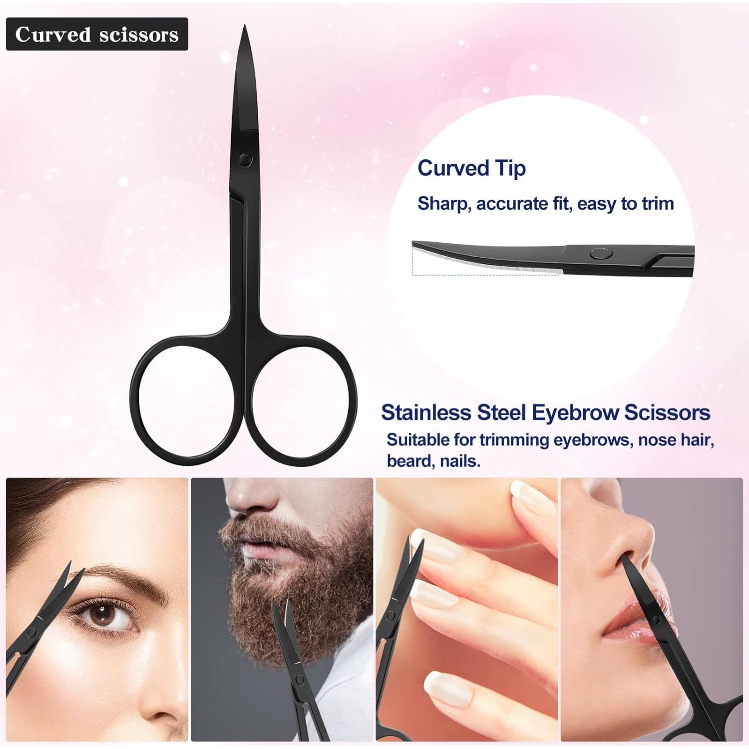 Kit de Cuidado de Cejas KAJUDA 5 en 1 - Rasuradora, Tijeras, Pinzas