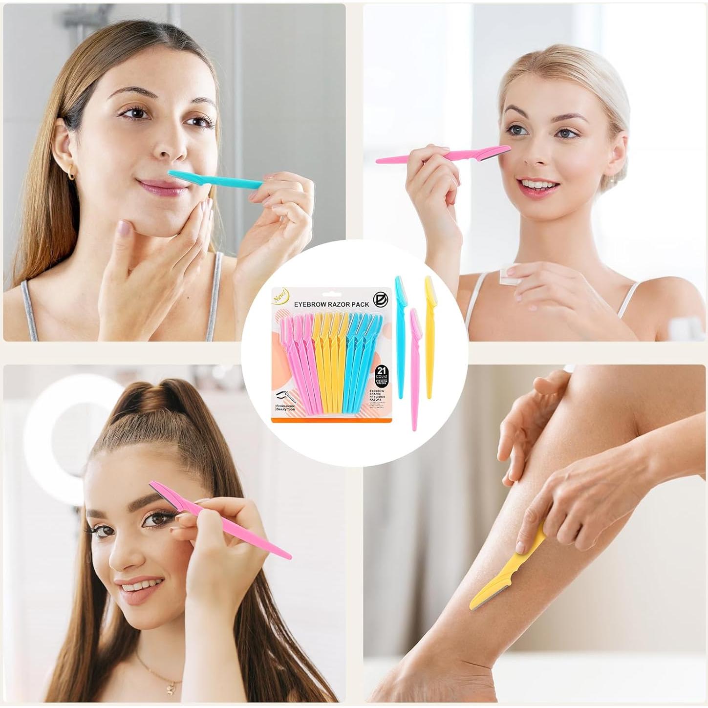 Cuchillas de Dermaplaning D - 21 Piezas, Afeitadoras Faciales