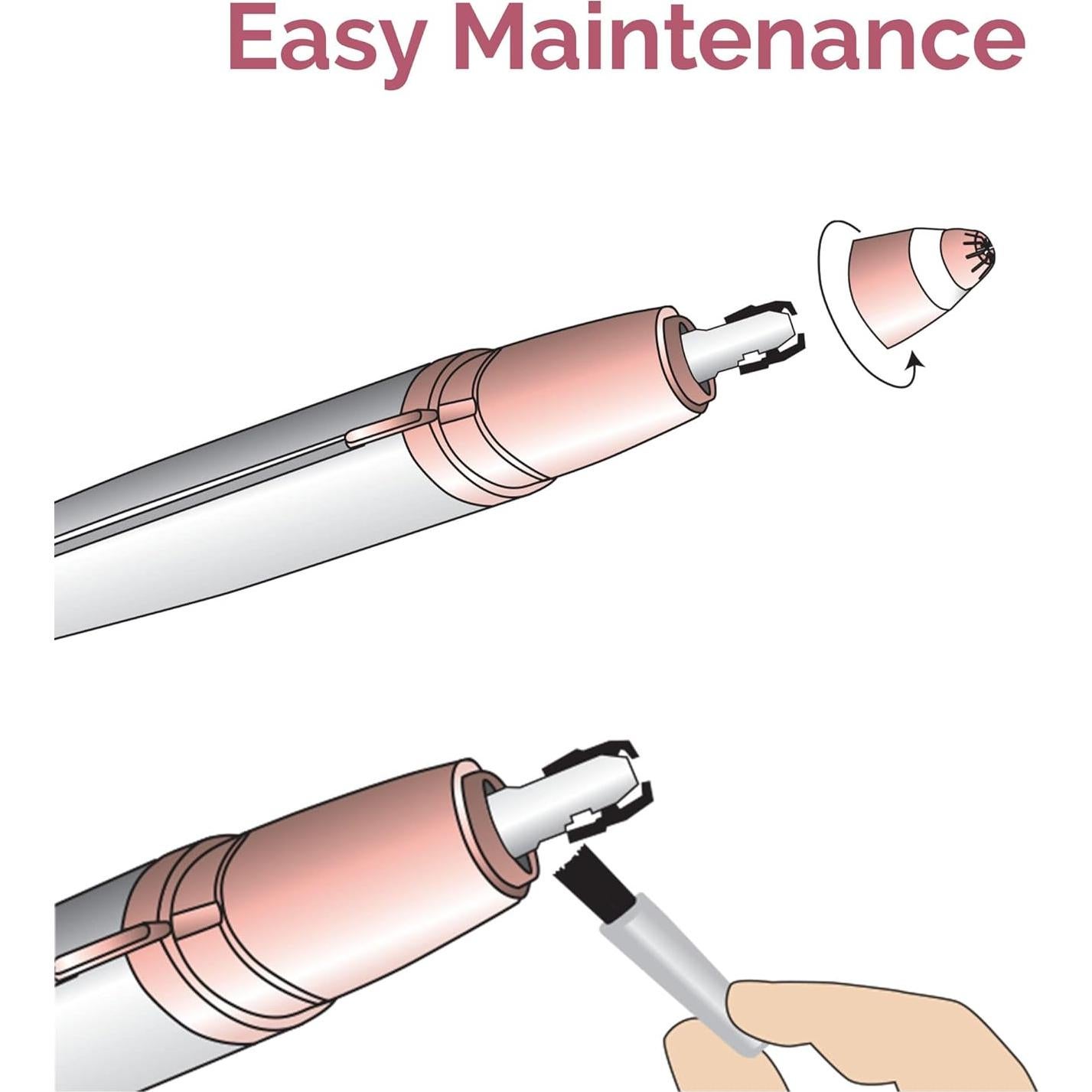 Removedor de Vello de Cejas Flawless para Mujeres con Luz LED