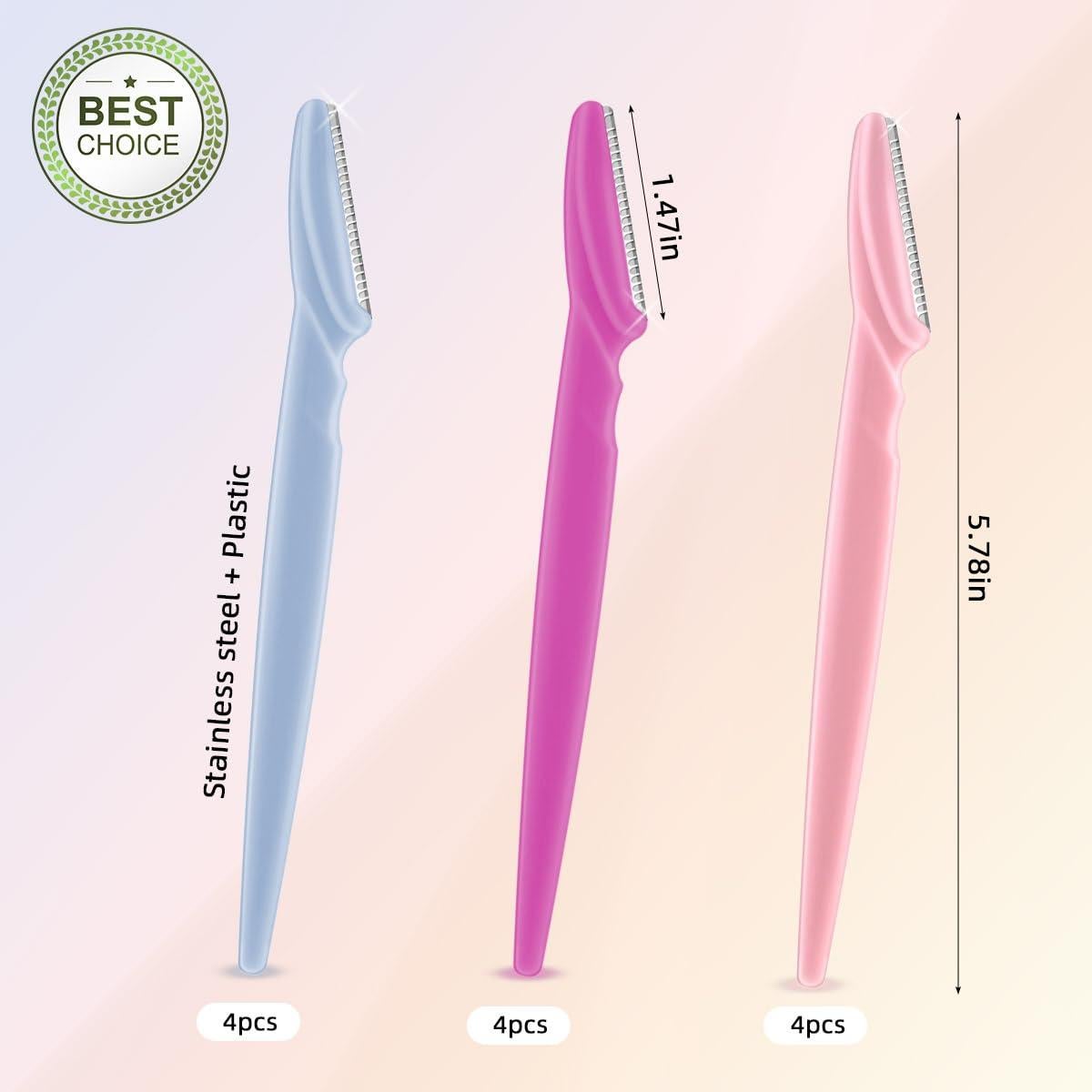 Cuchillas de Cejas TTSAM 12 Piezas Acero Inoxidable Multifuncional