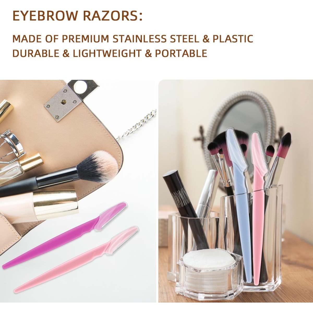 Cuchillas de Cejas TTSAM 12 Piezas Acero Inoxidable Multifuncional