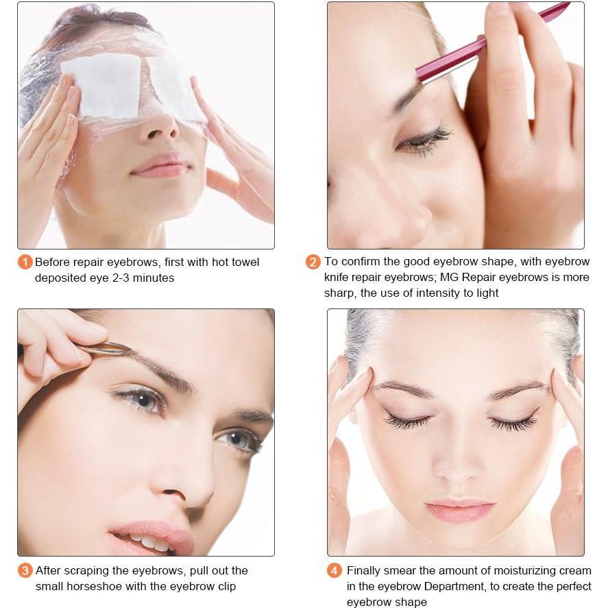 Rasuradora de Cejas Miss Gorgeous London - 10 Piezas Afiladas