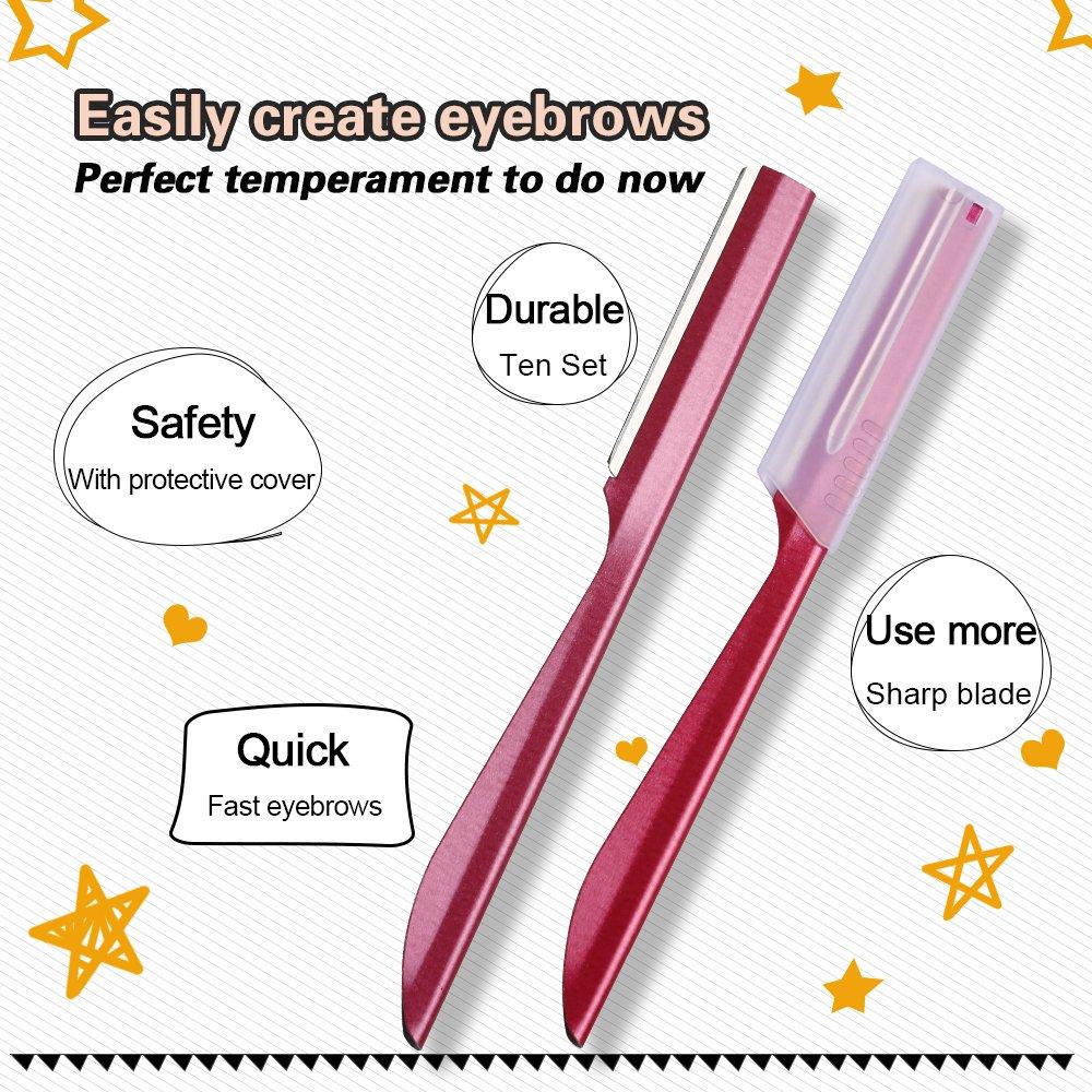 Rasuradora de Cejas Miss Gorgeous London - 10 Piezas Afiladas