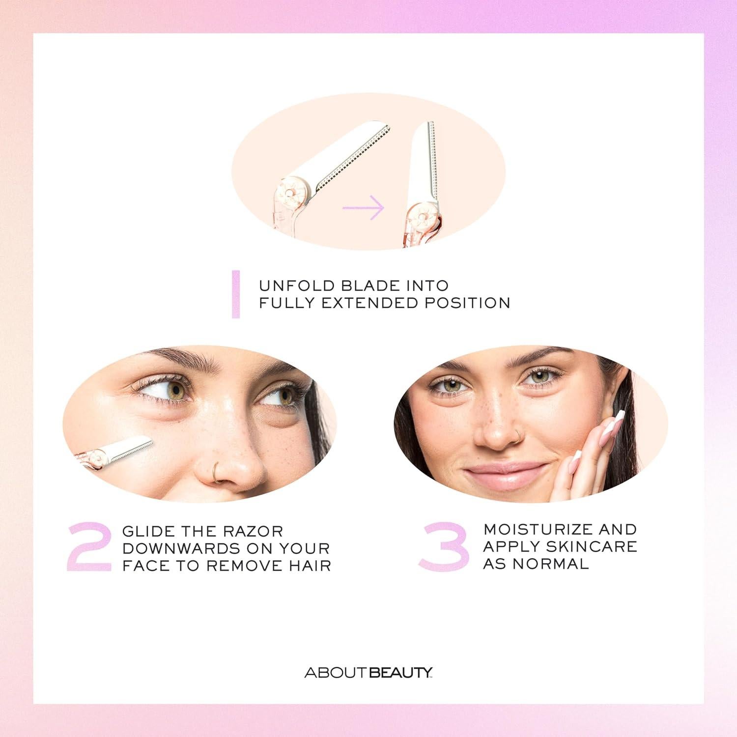 Maquinillas de Afeitar Faciales Compactas Kai - 3 Piezas