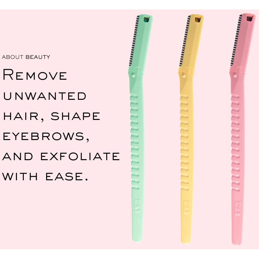 Face N Brow - 3 Rasuradoras Faciales de Acero Japonés