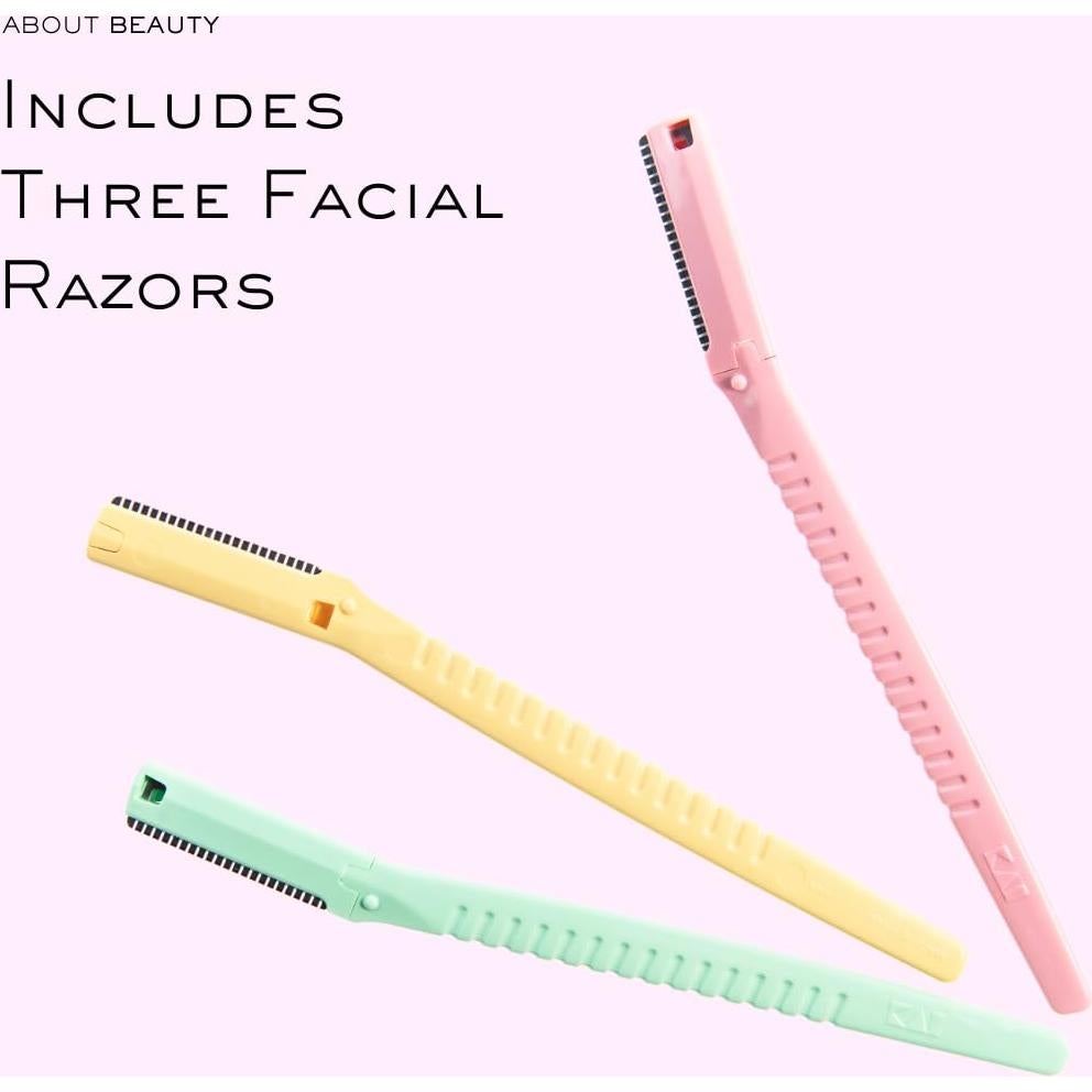 Face N Brow - 3 Rasuradoras Faciales de Acero Japonés