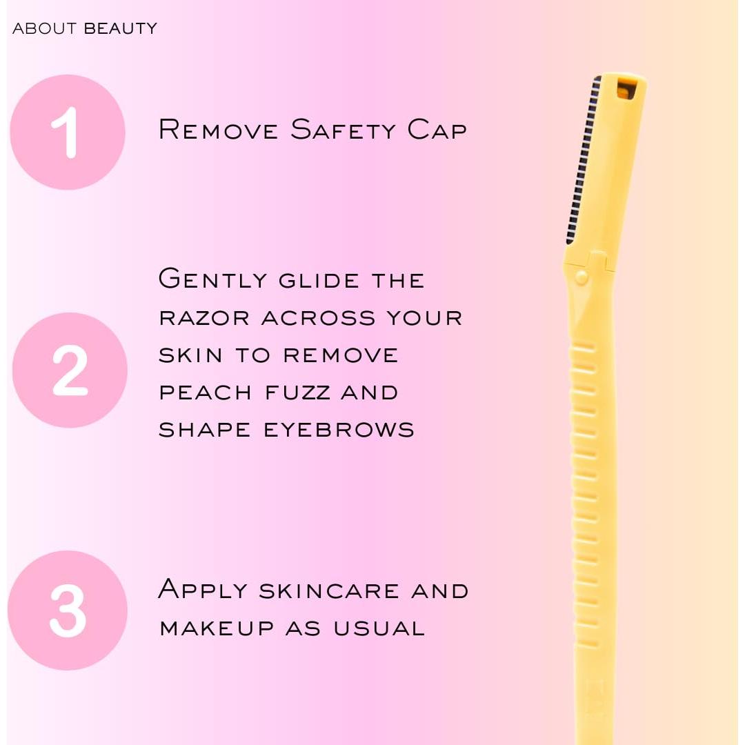 Face N Brow - 3 Rasuradoras Faciales de Acero Japonés