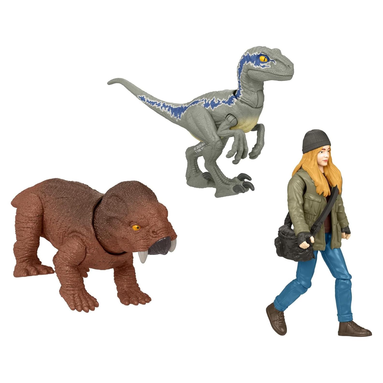 Jurassic World Dominion Paquete Humano y Dino Maisie y Beta