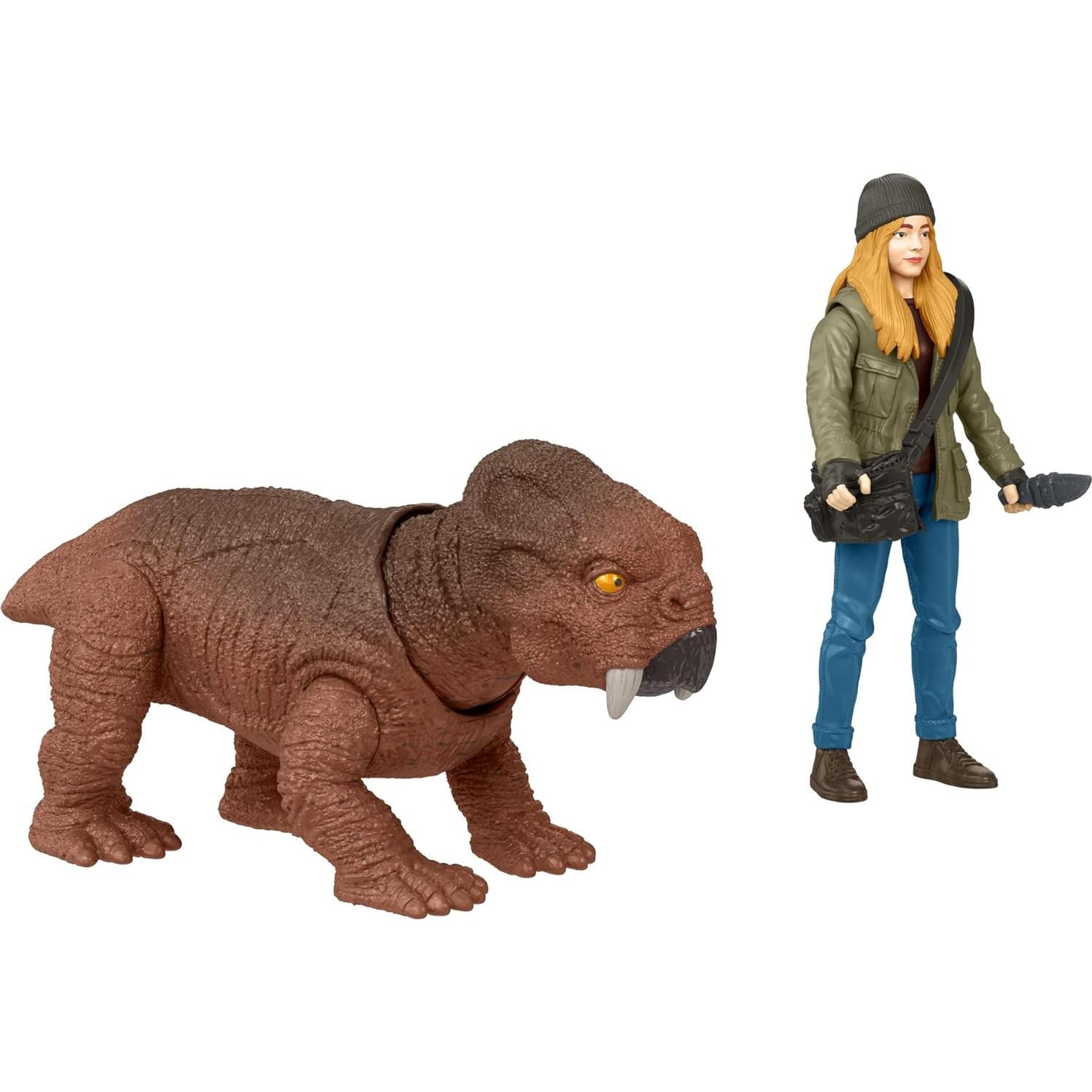 Jurassic World Dominion Paquete Humano y Dino Maisie y Beta