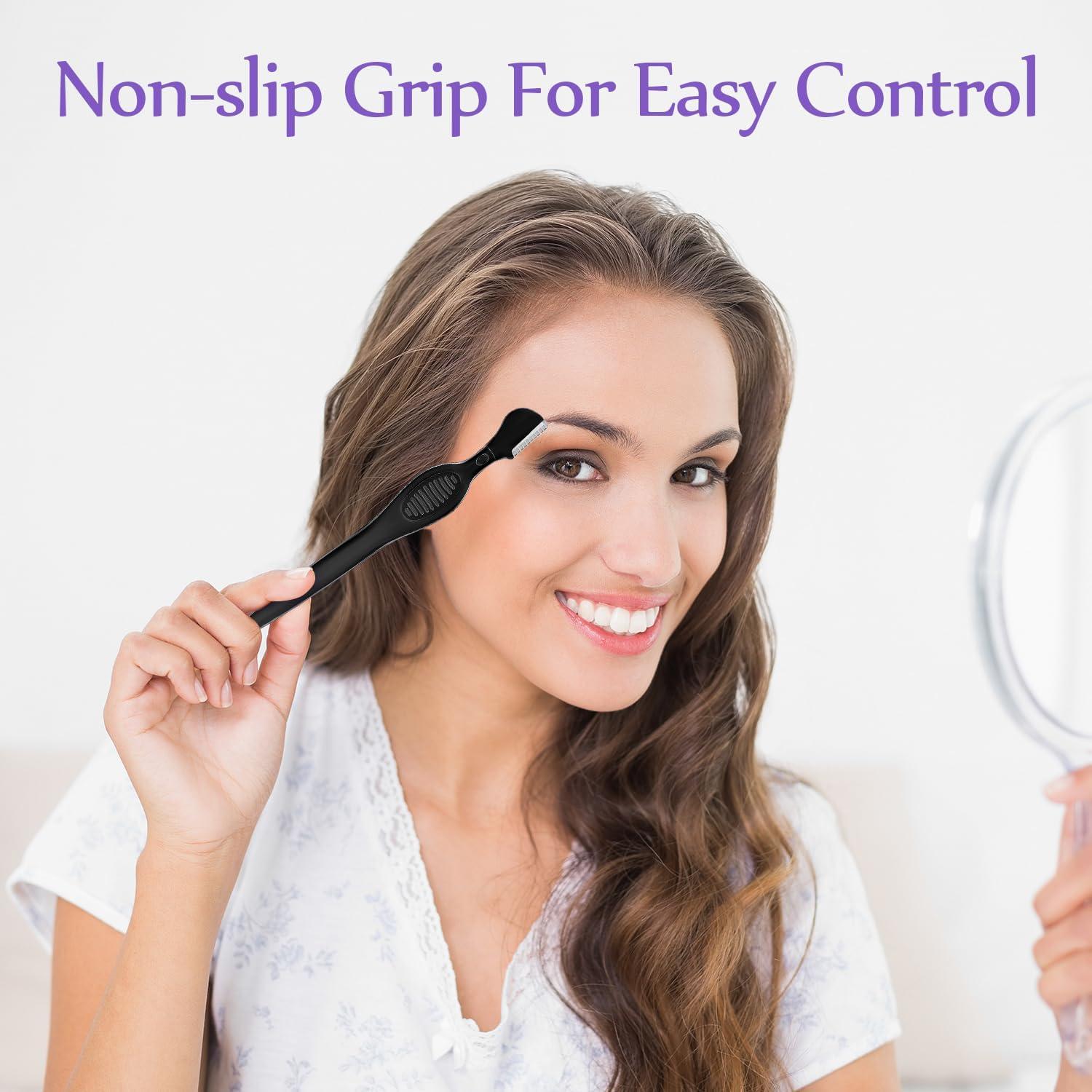 Cortadoras de Cejas Mudder 21 Piezas Acero Inoxidable Negro