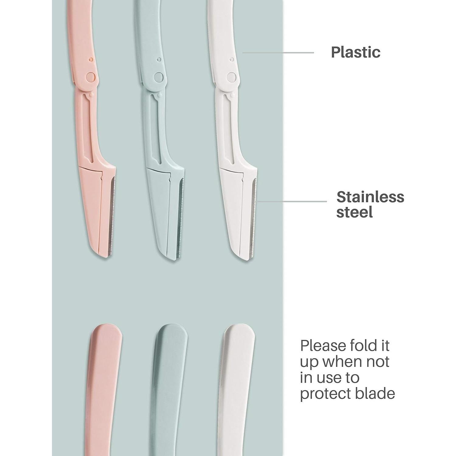 Rasuradoras de Cejas MoHern 15 Pcs, Afiladas y Seguras