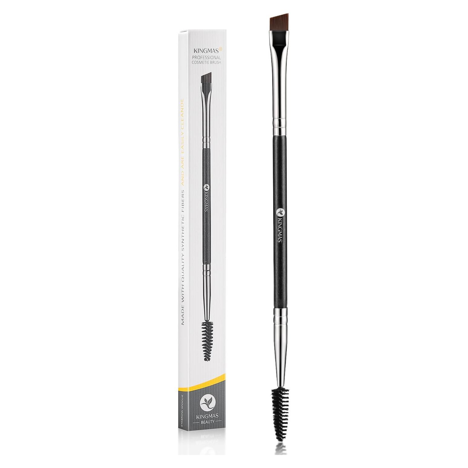 Brocha para Cejas KINGMAS Doble Extremo con Spoolie 15cm