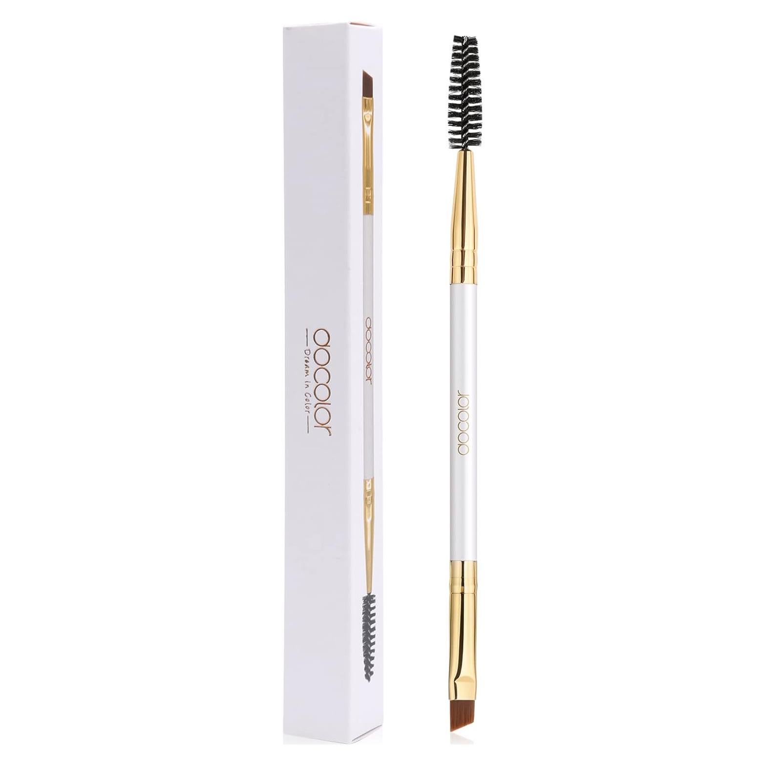 Docolor Dúo de Brochas para Cejas y Pestañas - Blanco