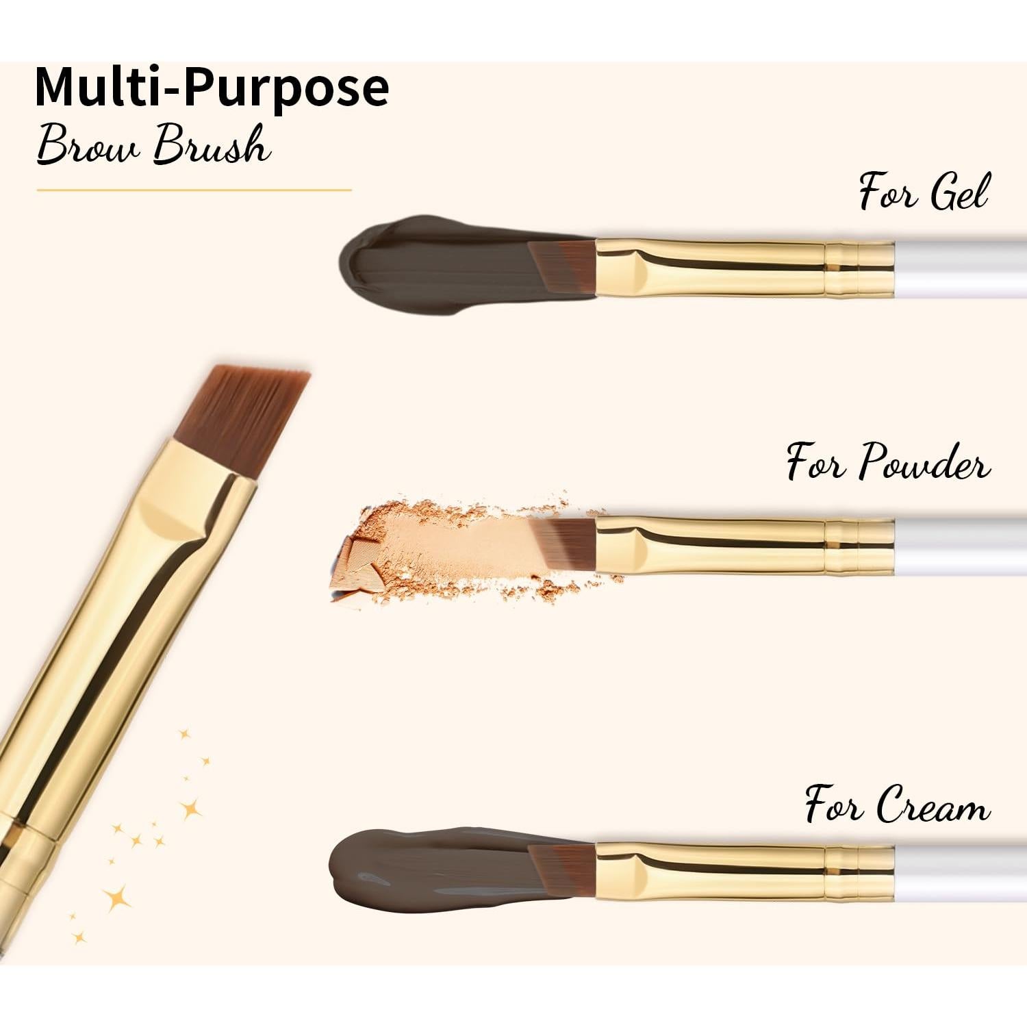 Docolor Dúo de Brochas para Cejas y Pestañas - Blanco