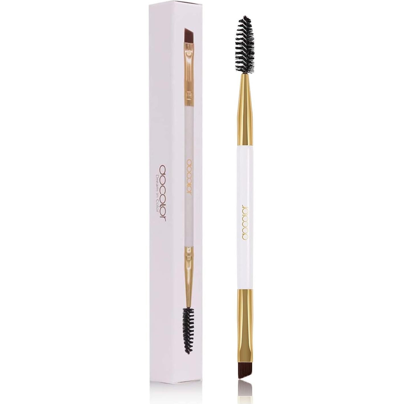 Docolor Dúo de Brochas para Cejas y Pestañas - Blanco
