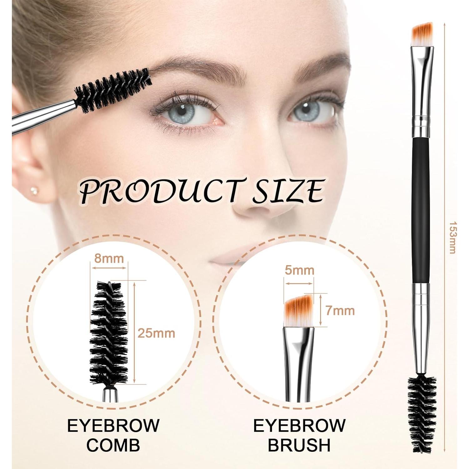 6 Pcs Cepillos de Cejas y Pestañas Yoizyfree 13.2 cm