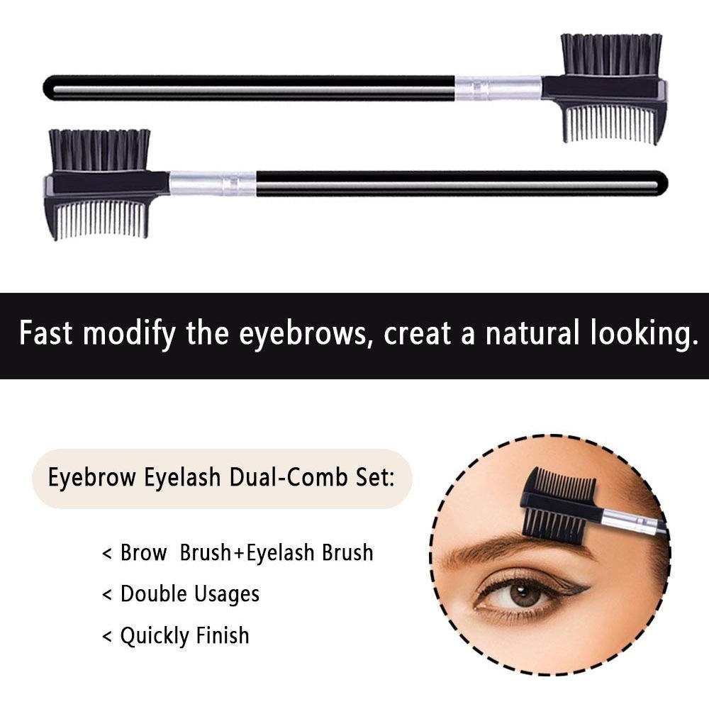 Peina de Pestañas y Cepillo de Cejas LOOKSEVEN 16 cm