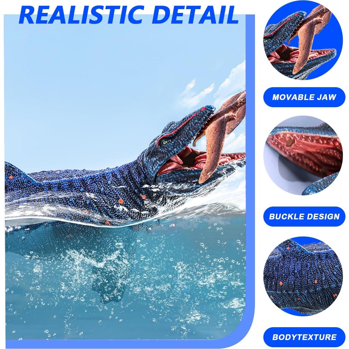 Figura de Juguete Dinosaurio Mosasaurus SIENON 29 cm Realista