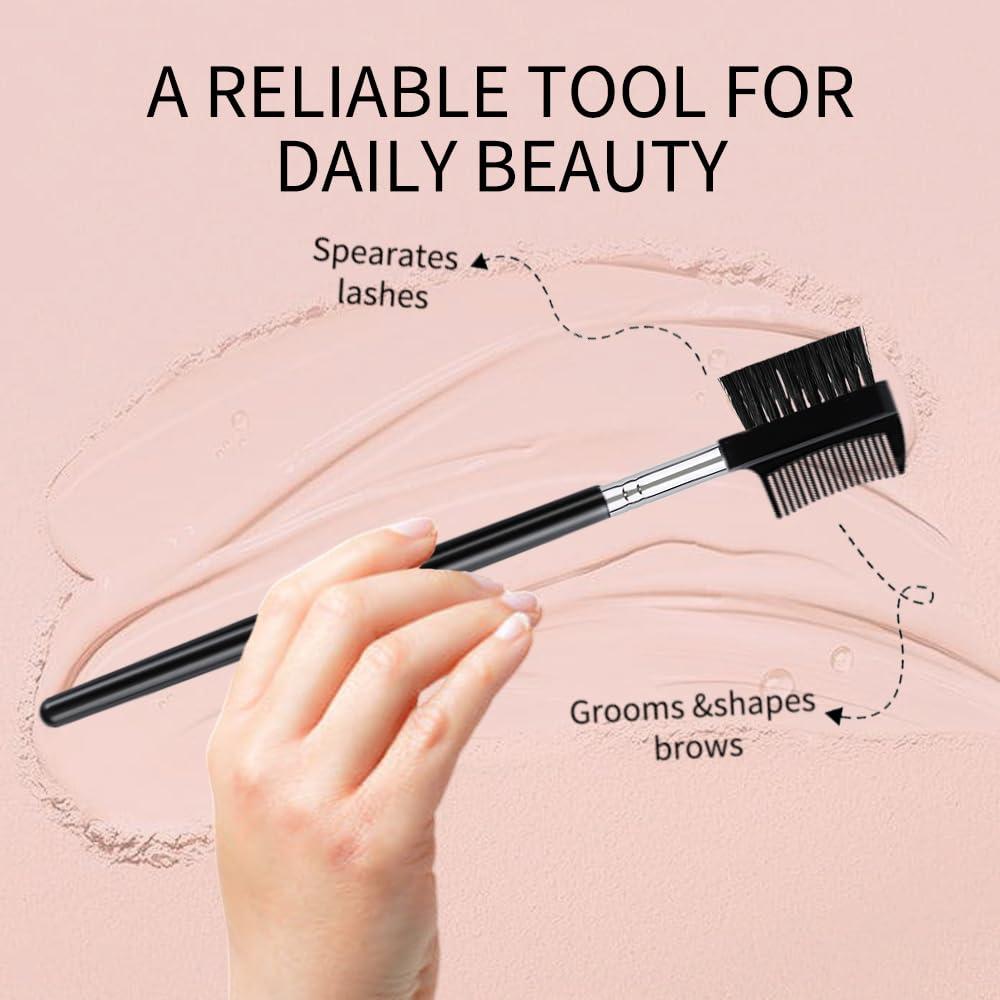 4 Piezas Cepillo y Peine de Cejas y Pestañas Yoizyfree