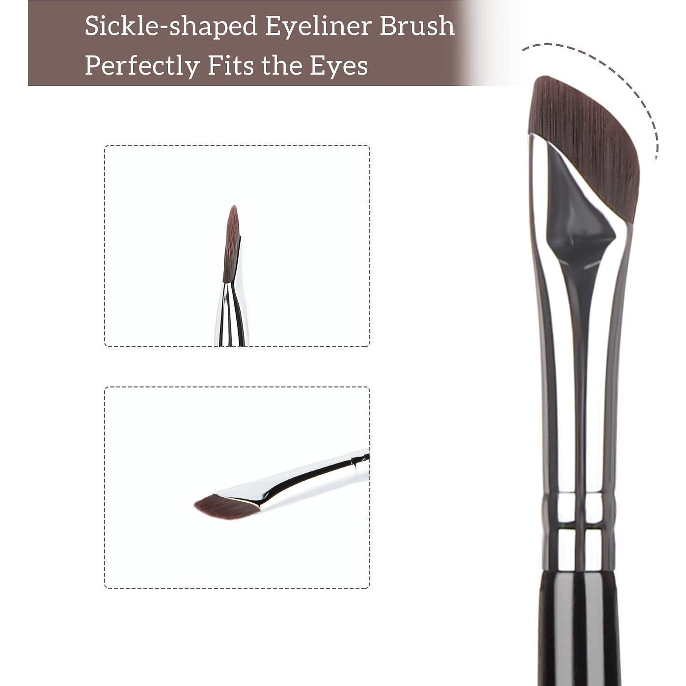 Juego de Pinceles de Delineador Etercycle - 3 Piezas