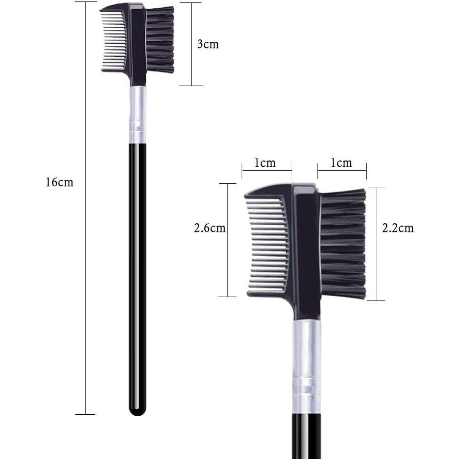 Peine para Pestañas y Cejas LOOKSEVEN - Paquete de 2, 16cm