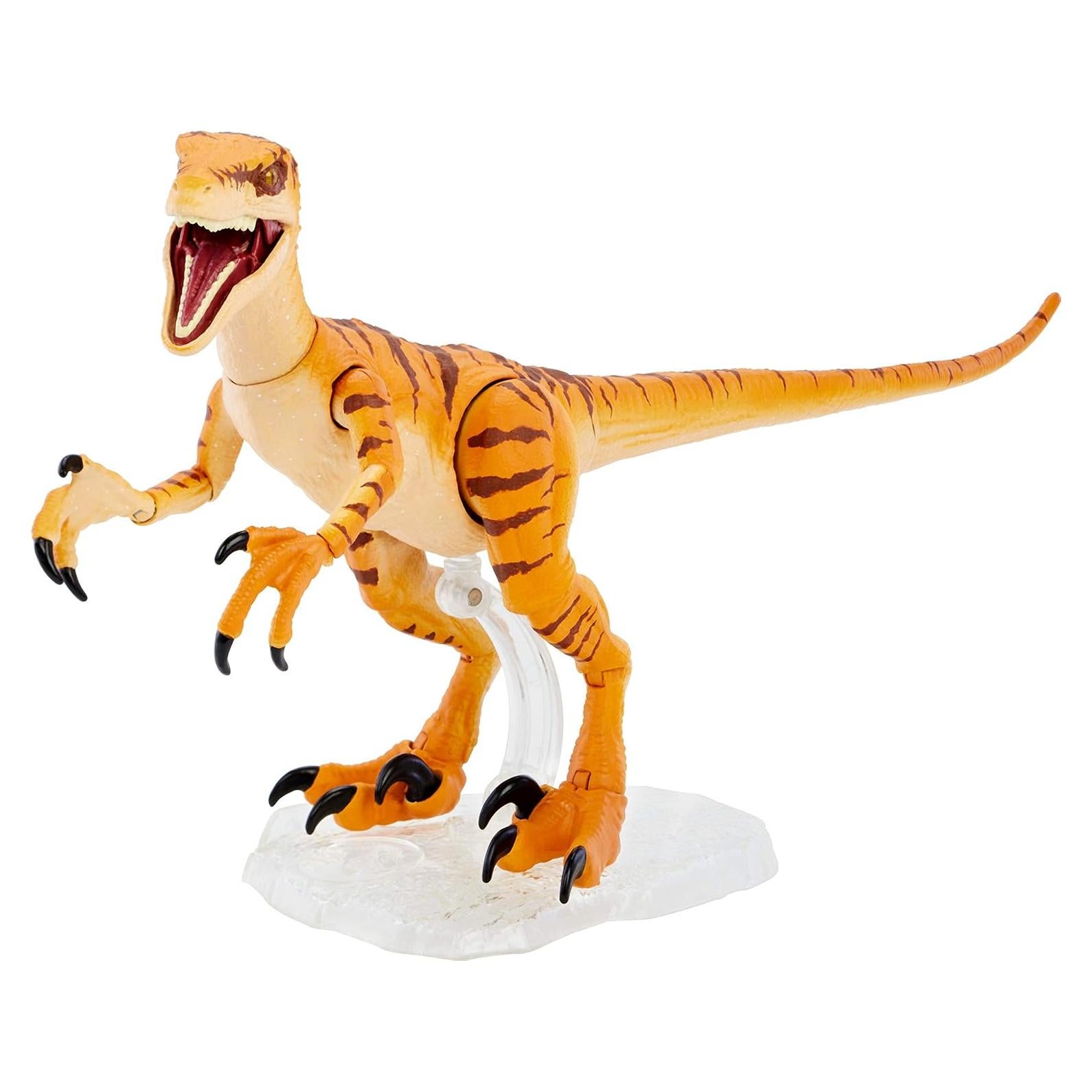 Figura Velociraptor Tigre Mattel Amber 15 cm articulada