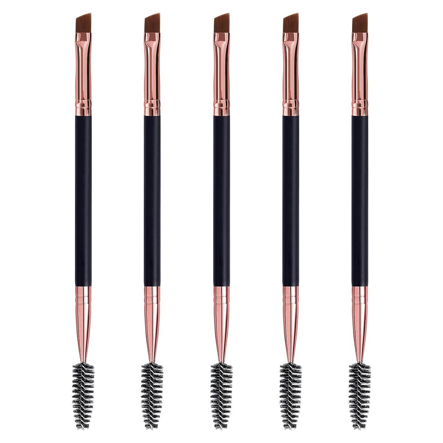 Duo Cepillo de Cejas y Pestañas LJX - 5 Piezas Negro