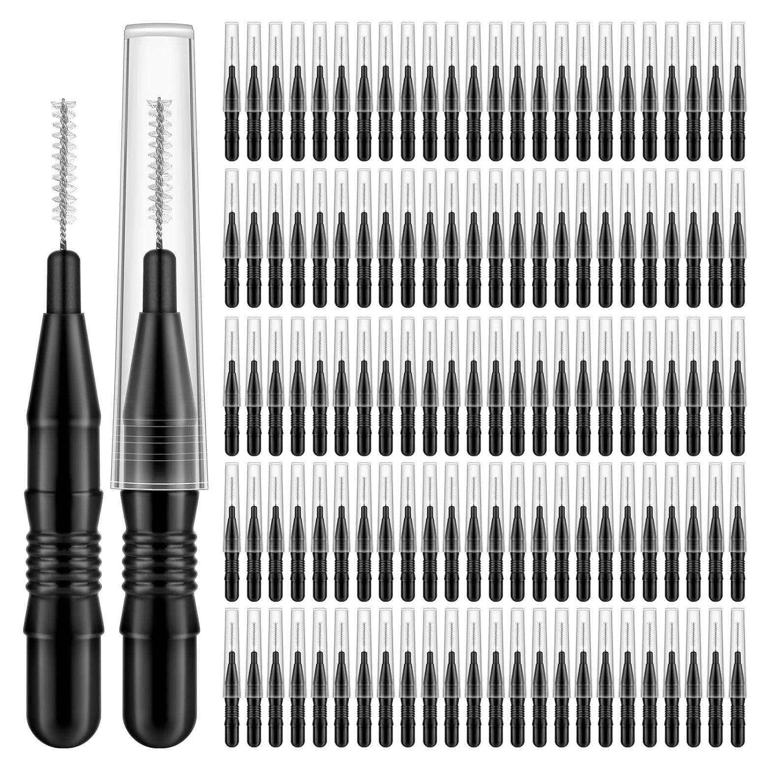 120 Cepillos Micro para Cejas MAPVOLUT con Tapa 5.2cm