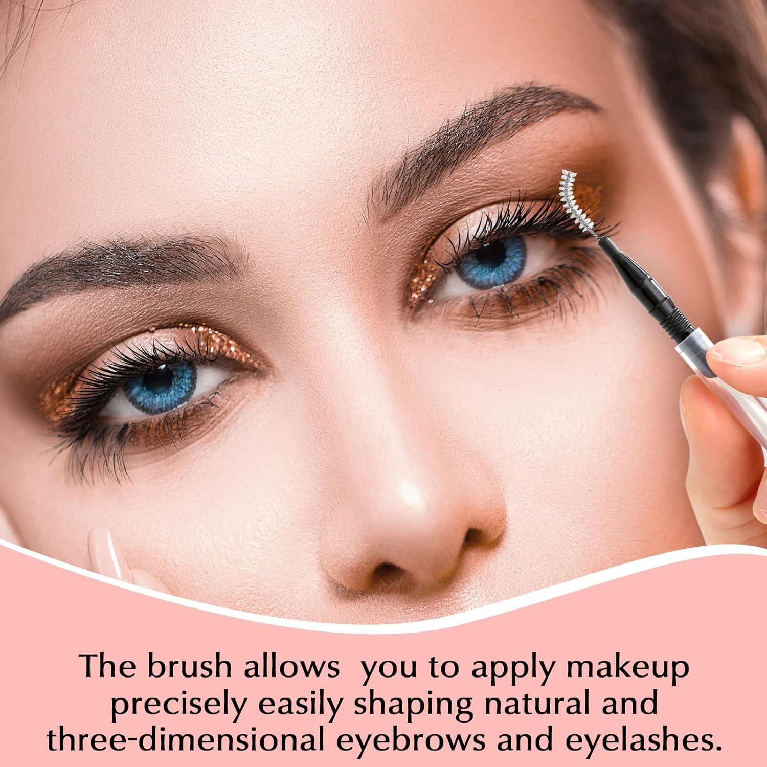 120 Cepillos Micro para Cejas MAPVOLUT con Tapa 5.2cm