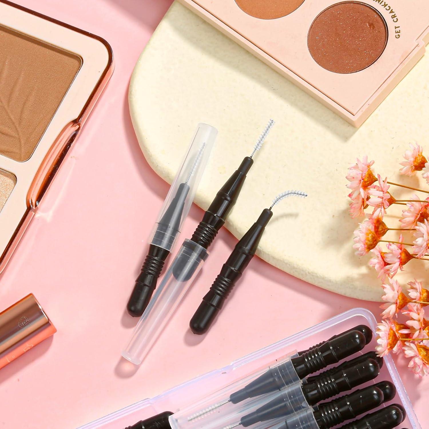 120 Cepillos Micro para Cejas MAPVOLUT con Tapa 5.2cm