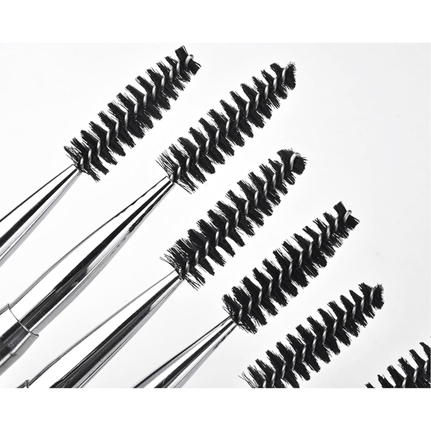 Brochas de Maquillaje JOSALINAS 2PCS Rosa para Cejas y Pestañas