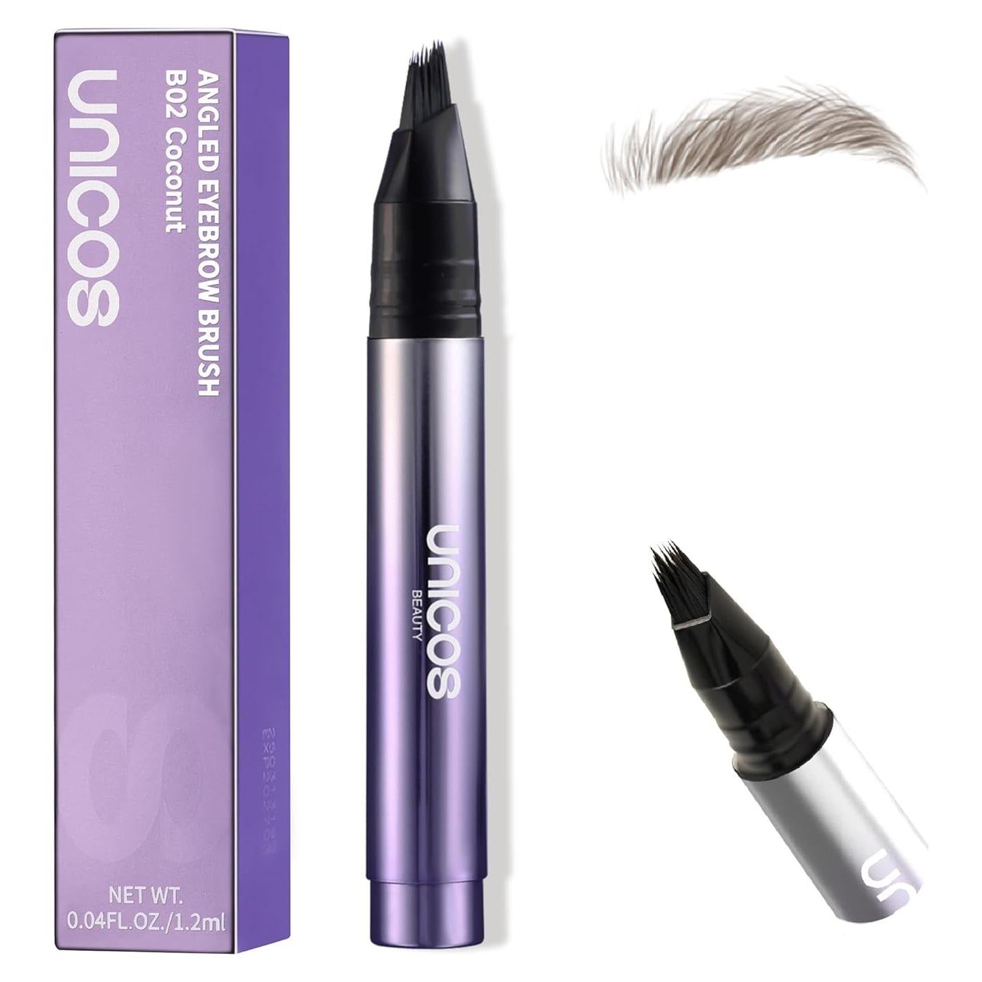 Lápiz de Cejas Unicos Coco, Impermeable, 24hrs Duración