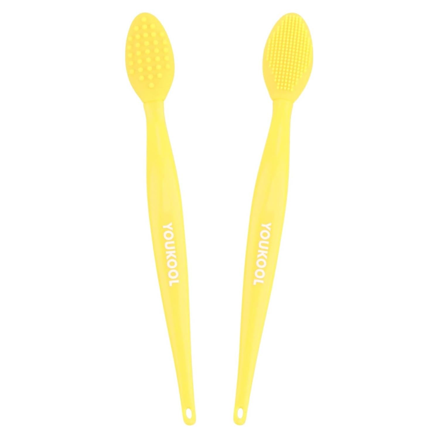 Cepillo Exfoliante para Labios YOUKOOL Doble Cara Amarillo 2pcs