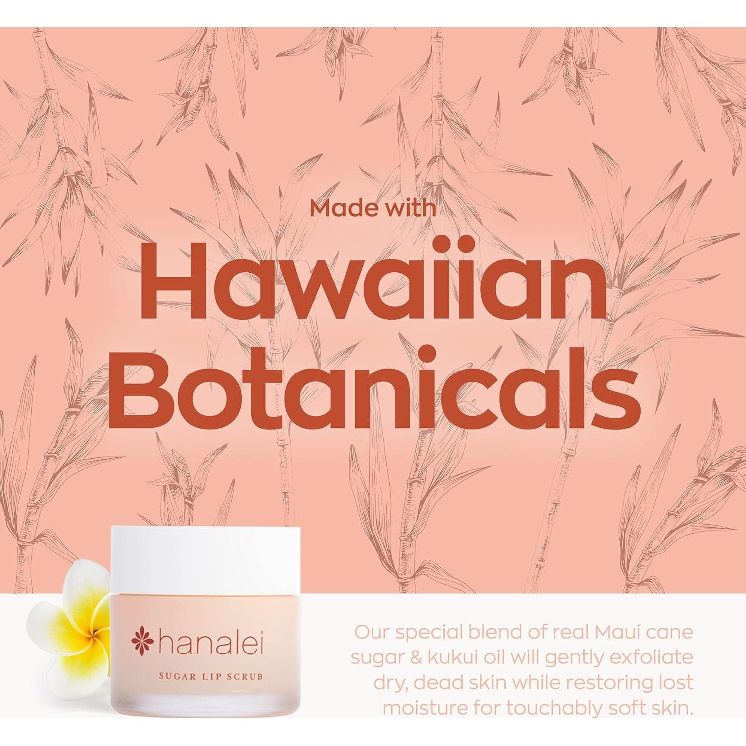 Exfoliante de Labios Vegano Hanalei - Azúcar de Caña Hawaiano 22g