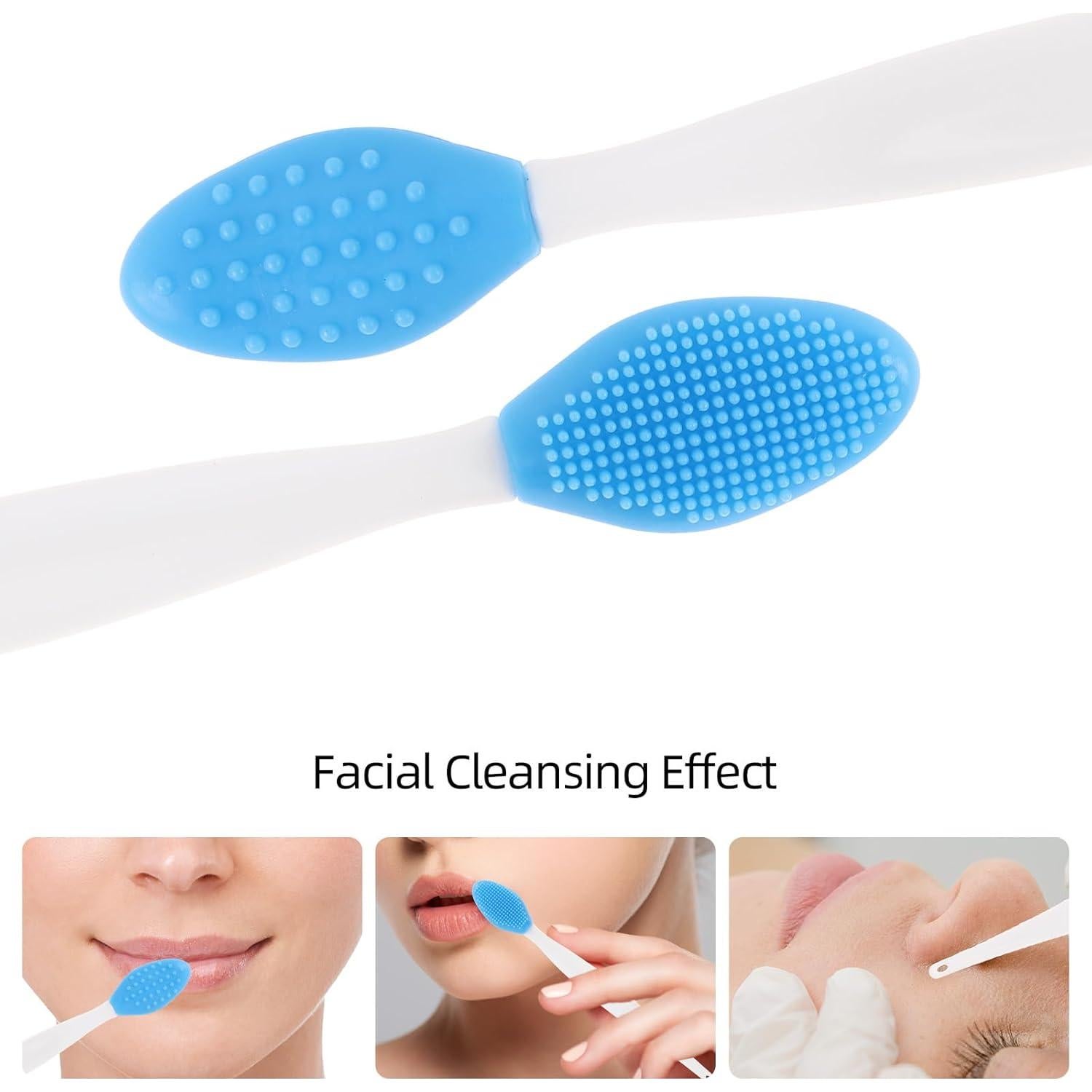 48 Cepillos Exfoliantes de Labios Silicona Tbestmax Doble Cara